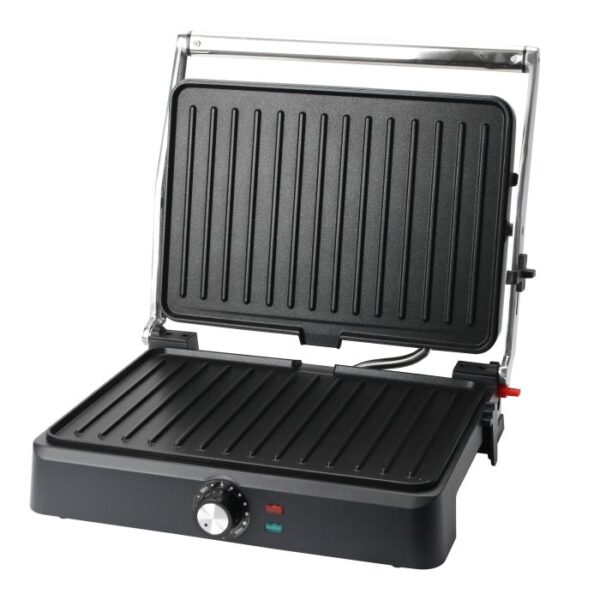 GRILL EMERIO CG-130859 34X24 INOX APERTURA 180º 2200W - Imagen 2