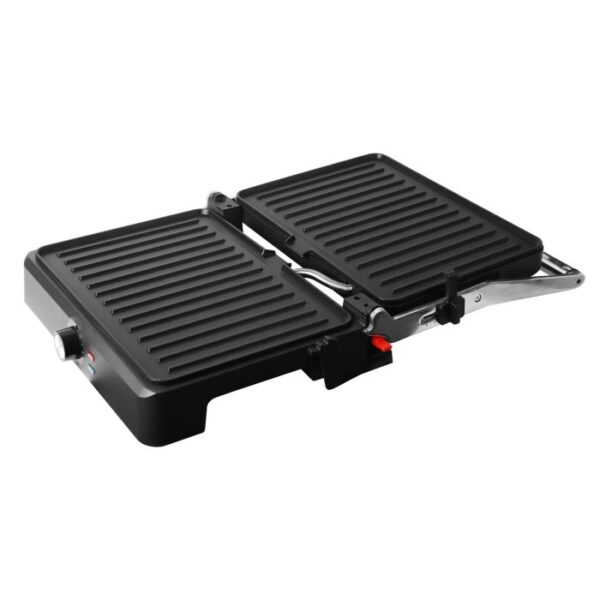 GRILL EMERIO CG-130859 34X24 INOX APERTURA 180º 2200W - Imagen 3