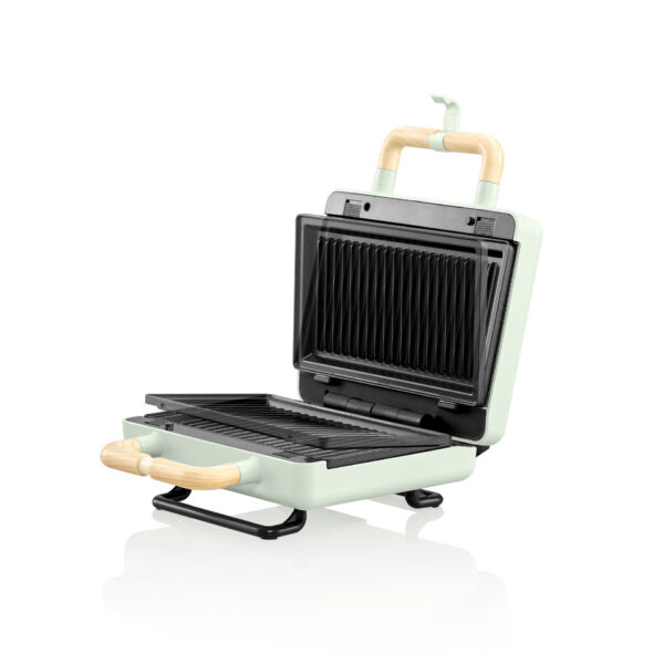 GRILL PANINI FLAMA 4964FL 22,5X13 PLACAS EXTRAIB.VERDE - Imagen 5