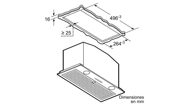 GRUPO FILTRANTE BALAY 3BF267EX 52CM INOX 690M3/H - Imagen 4