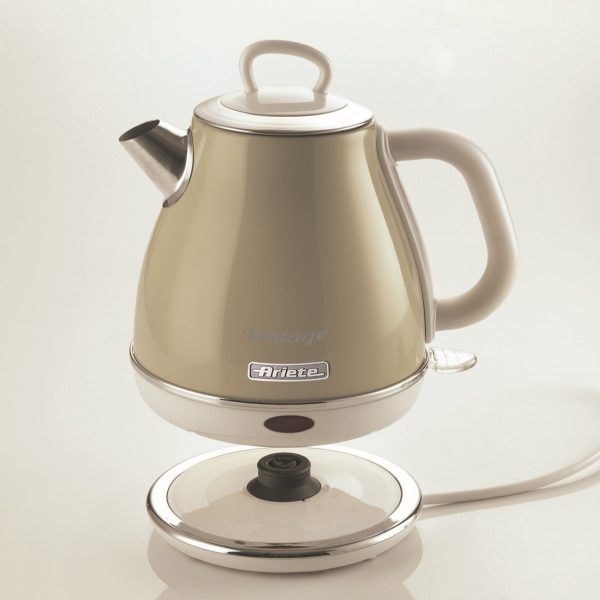 HERVIDOR ARIETE 1L VINTAGE 2000W 2868/03 BEIGE - Imagen 2