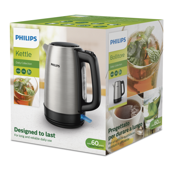 HERVIDOR PHILIPS HD9350/90 1,7L 2200W INOX LED - Imagen 3