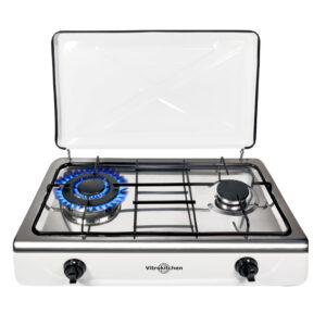 HORNILLO DE GAS VITROKITCHEN 252BB 2 FUEGOS (1 TRIPLE)