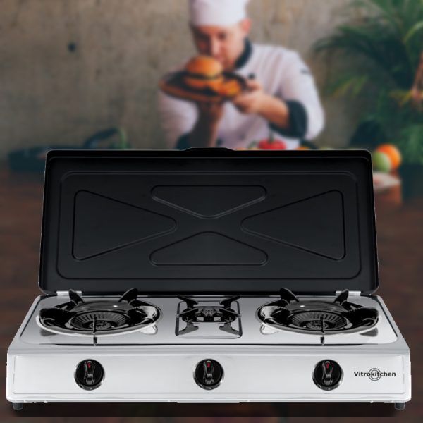 HORNILLO VITROKITCHEN 360IB 3 FUEGOS LLAMA CICLON - Imagen 5
