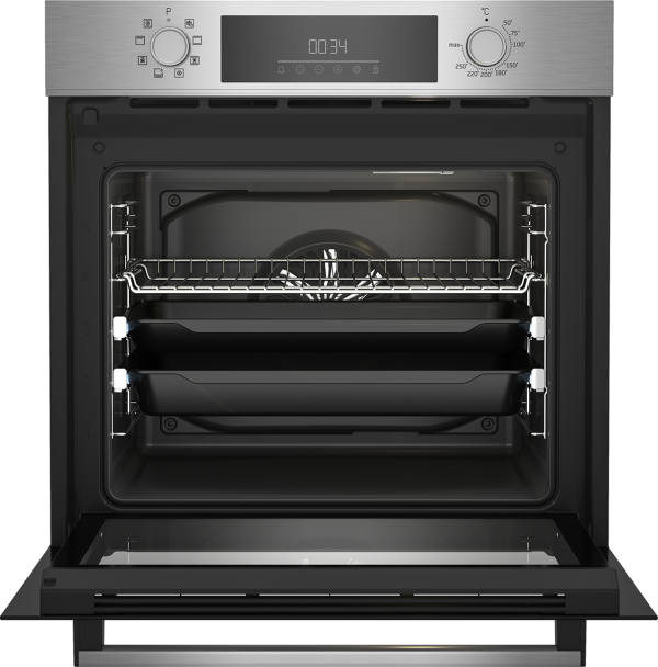 HORNO BEKO BBIM12301X MULT.8 A 3D 72L 2.GUIAS TELESC. HIDROLISIS INOX - Imagen 2