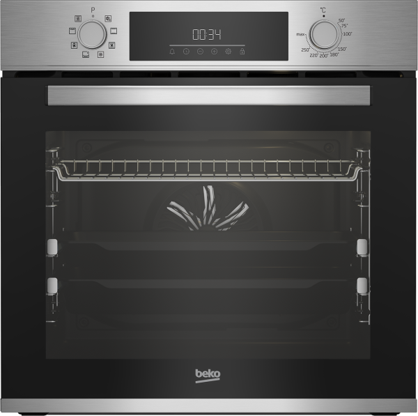 HORNO BEKO BBIM12301X MULT.8 A 3D 72L 2.GUIAS TELESC. HIDROLISIS INOX