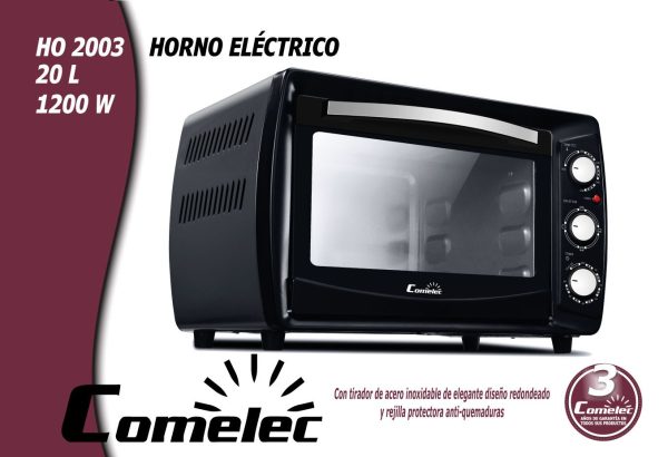 HORNO COMELEC HO2003 20L NEGRO NUEVA A13 - Imagen 3