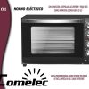 HORNO COMELEC HO4803CRL 48L CONVECC.RUSTE.LUZ NEGRO NUEVO A13 TEFLON - Imagen 4