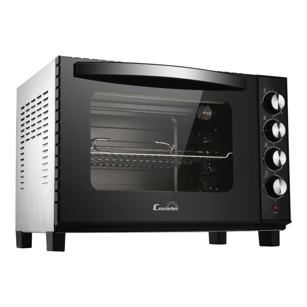 HORNO COMELEC HO6050IE 60L INOX CONV.RUST.LUZ RESIST.M BAND.ESMALT.