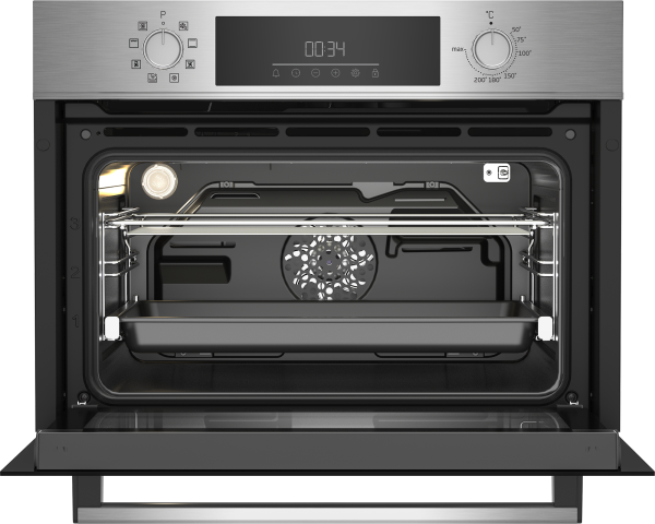 HORNO COMPACTO BEKO BBCM12300X MULTIF.8 3D GUIA TELESC.HIDROLISIS INOX - Imagen 4