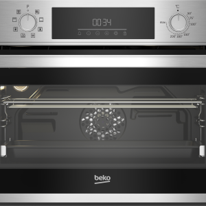 HORNO COMPACTO BEKO BBCM12300X MULTIF.8 3D GUIA TELESC.HIDROLISIS INOX