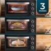HORNO SOBREMESA CECOTEC 03817 BAKE&TOAST 2300 23L 1500W NGO - Imagen 3