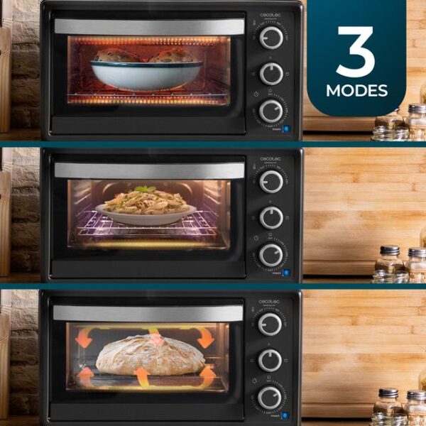 HORNO SOBREMESA CECOTEC 03817 BAKE&TOAST 2300 23L 1500W NGO - Imagen 3