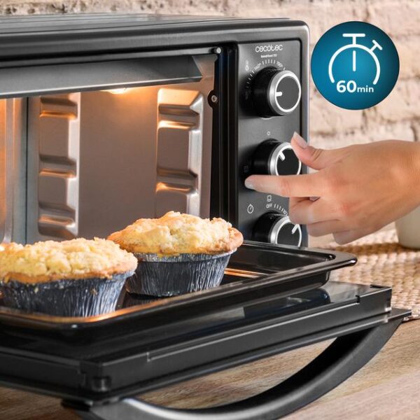 HORNO SOBREMESA CECOTEC 03817 BAKE&TOAST 2300 23L 1500W NGO - Imagen 7