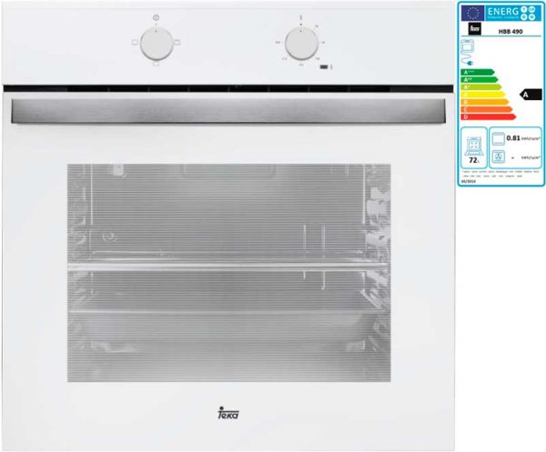 HORNO TEKA CONVENC. HBB490 A 72L BCO 41560021 - Imagen 2