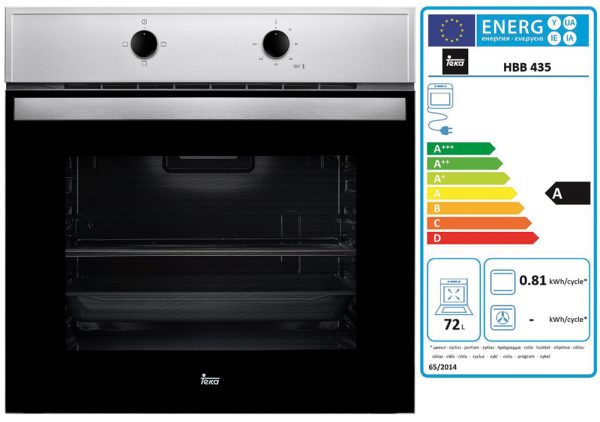 HORNO TEKA HBB435 CONVENC. A 72L INOX 41560011 (contract) - Imagen 2