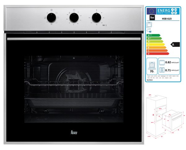 HORNO TEKA HSB615SS MULTI.6 A 70L INOX 41560125 - Imagen 2