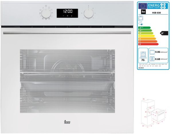 HORNO TEKA HSB630WH MULTI.8 A+ 70L BCO 41560135 - Imagen 10