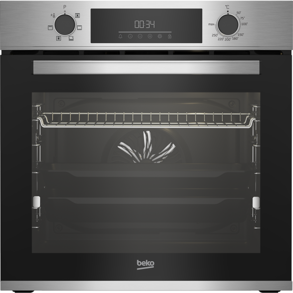 HORNO+INDUCCION BEKO BBSE12340XD MULTIF.6 A INOX C/LIMPIEZA VAPOR