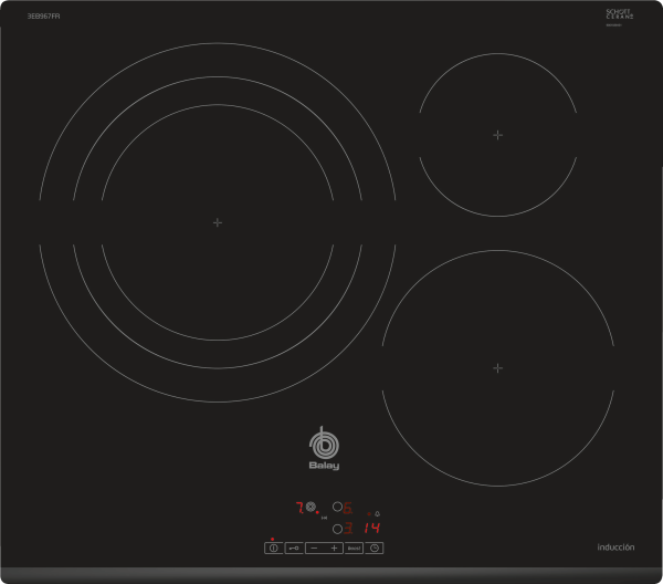 INDUCCION BALAY 3EB967FR 3F Z.32CM BISEL 7400W 60CM