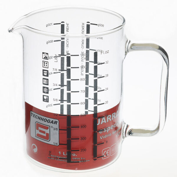 JARRA MEDIDORA TECNHOGAR 01659 RECTA MICRO 1L - Imagen 4
