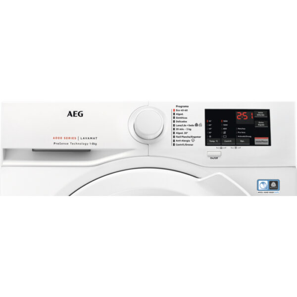 LAVADORA AEG L6FBI827 8KG 1200RPM A+++-20%/C - Imagen 2