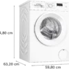 LAVADORA BOSCH WGE03200EP 8KG 1200RPM A BCA - Imagen 6