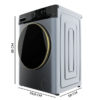 LAVADORA CECOTEC 01932 BOLERO DRESSCODE 10610 10KG 1400RPM A INV.ICE - Imagen 3