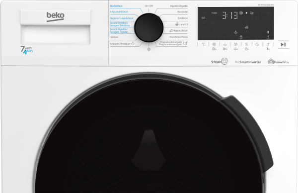 LAVASECADORA BEKO HTV7716DSWBTR 7KG/4KG 1400RPM D BLUETOOTH - Imagen 4