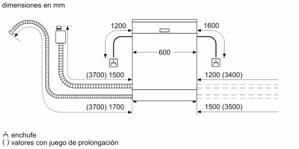 LAVAVAJILLAS BALAY 3VS5011IA 13CUB D INOX - Imagen 9