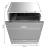 LAVAVAJILLAS INT.CECOTEC 02783 BOLERO AGUAZERO 6100 FULL BUILT-IN 12C - Imagen 4