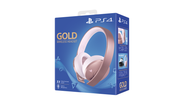 MANDO SONY PS4 GOLD WIRELESS HEADSET 7