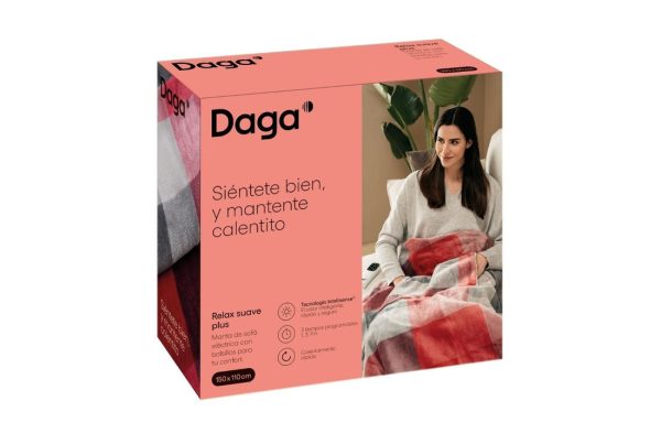 MANTA ELECTRICA SOFA DAGA 16876 RELAX SUAVE PLUS 150X110 - Imagen 6