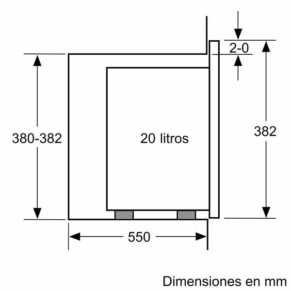 MICROONDAS INT. BALAY 3CG4172X2 20L C/GRILL CRIST.NGO.INOX - Imagen 8