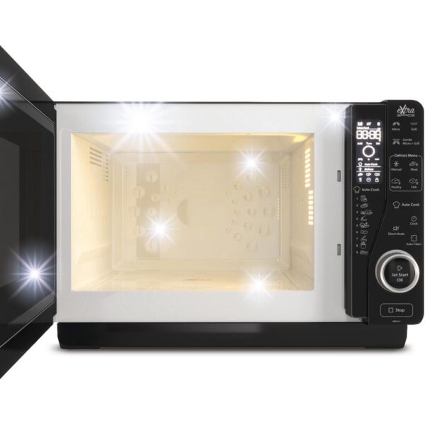 MICROONDAS WHIRLPOOL MWF 421 BL 25L C/GRILL NGO - Imagen 2