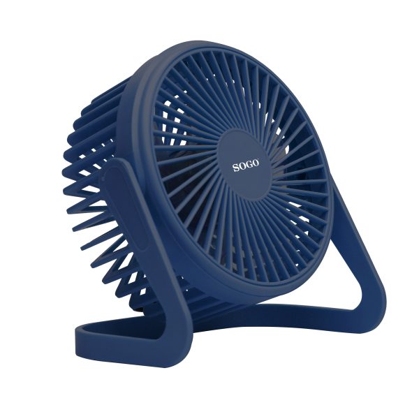 MINI VENTILADOR USB SOGO 21401N 12CM 5W AZUL - Imagen 2