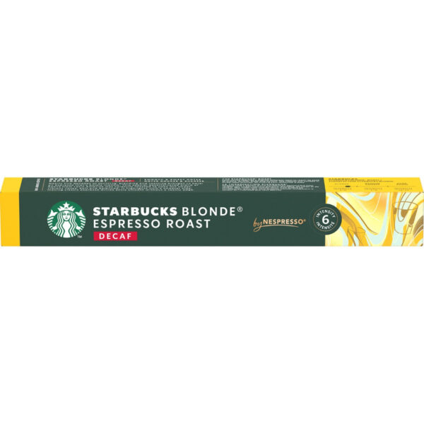 PAQ.10 CAPS.NESPRESSO STARBUCKS NPS BLONDE ESPRESSO ROAST DESCAF.6222