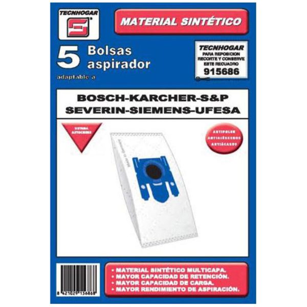 PAQUETE BOLSA ASPIRADOR SINTETICA 686 - Imagen 2