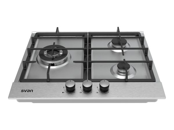 PLACA GAS SVAN SGW3600X 3F.WOK INOX - Imagen 2