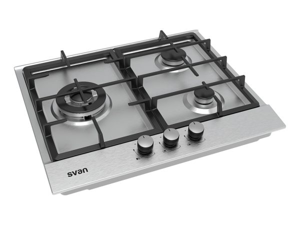 PLACA GAS SVAN SGW3600X 3F.WOK INOX - Imagen 3