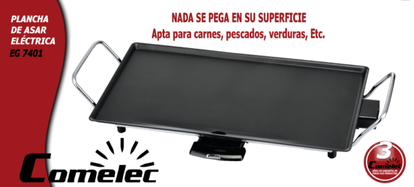 PLANCHA ASAR COMELEC EG7401 45X28 2000W - Imagen 3