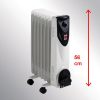 RADIADOR ACEITE FM BR15 1500W 7E 55CM ALTO - Imagen 2