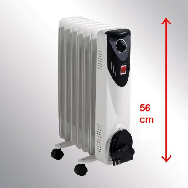 RADIADOR ACEITE FM BR15 1500W 7E 55CM ALTO - Imagen 2