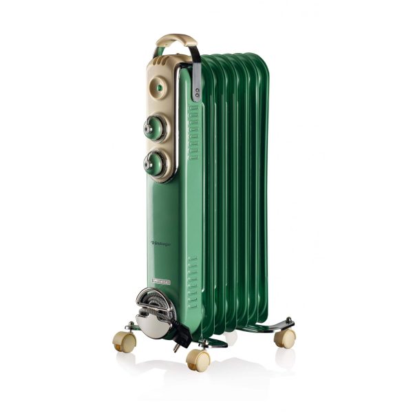 RADIADOR ACEITE VINTAGE ARIETE 837/04 1500W 7ELEMENTOS VERDE