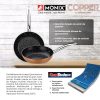 SARTEN GRILL MONIX COPPER 28X28 RAYADA ALUM.FORJAD - Imagen 2