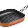 SARTEN GRILL MONIX COPPER 28X28 RAYADA ALUM.FORJAD - Imagen 3