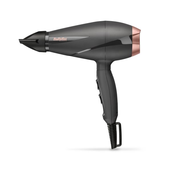 SECADOR BABYLISS 6709DE MOTOR AC GRIS/ROSA ION. C/DIF - Imagen 2