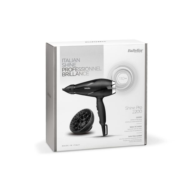 SECADOR BABYLISS 6713DE MOTOR AC PRO 2200W DIFUSOR - Imagen 8