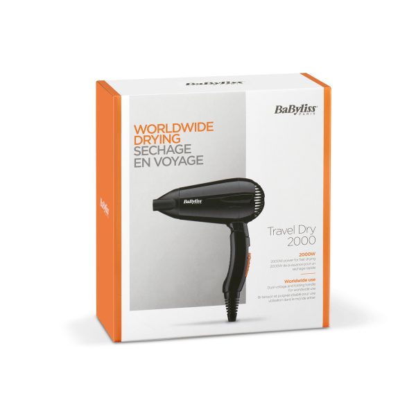 SECADOR VIAJE BABYLISS 5344E MOTOR DC 2000W PLEG.BITENS. - Imagen 8