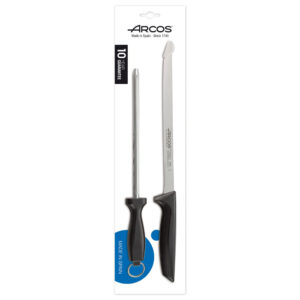 SET CUCHILLO ARCOS 136700 JAMONERO+CHAIRA/AFILADOR NIZA